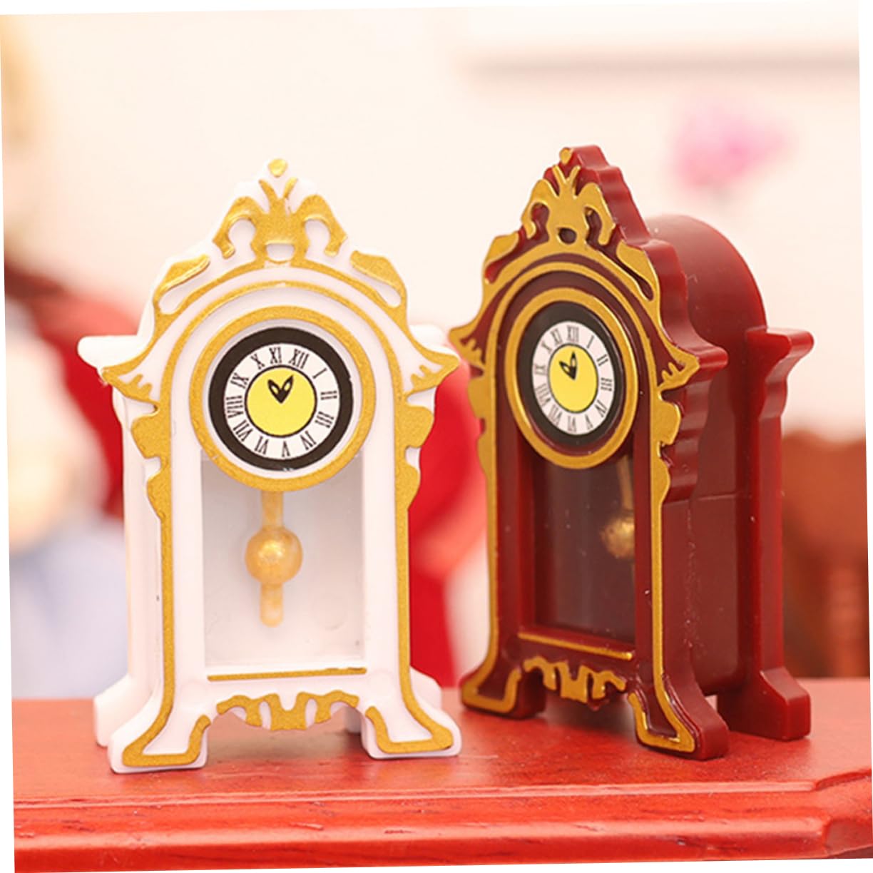 Amazon.co.jp: STAHAD 2個 ミニチュアホールクロック 小さなおじいさん