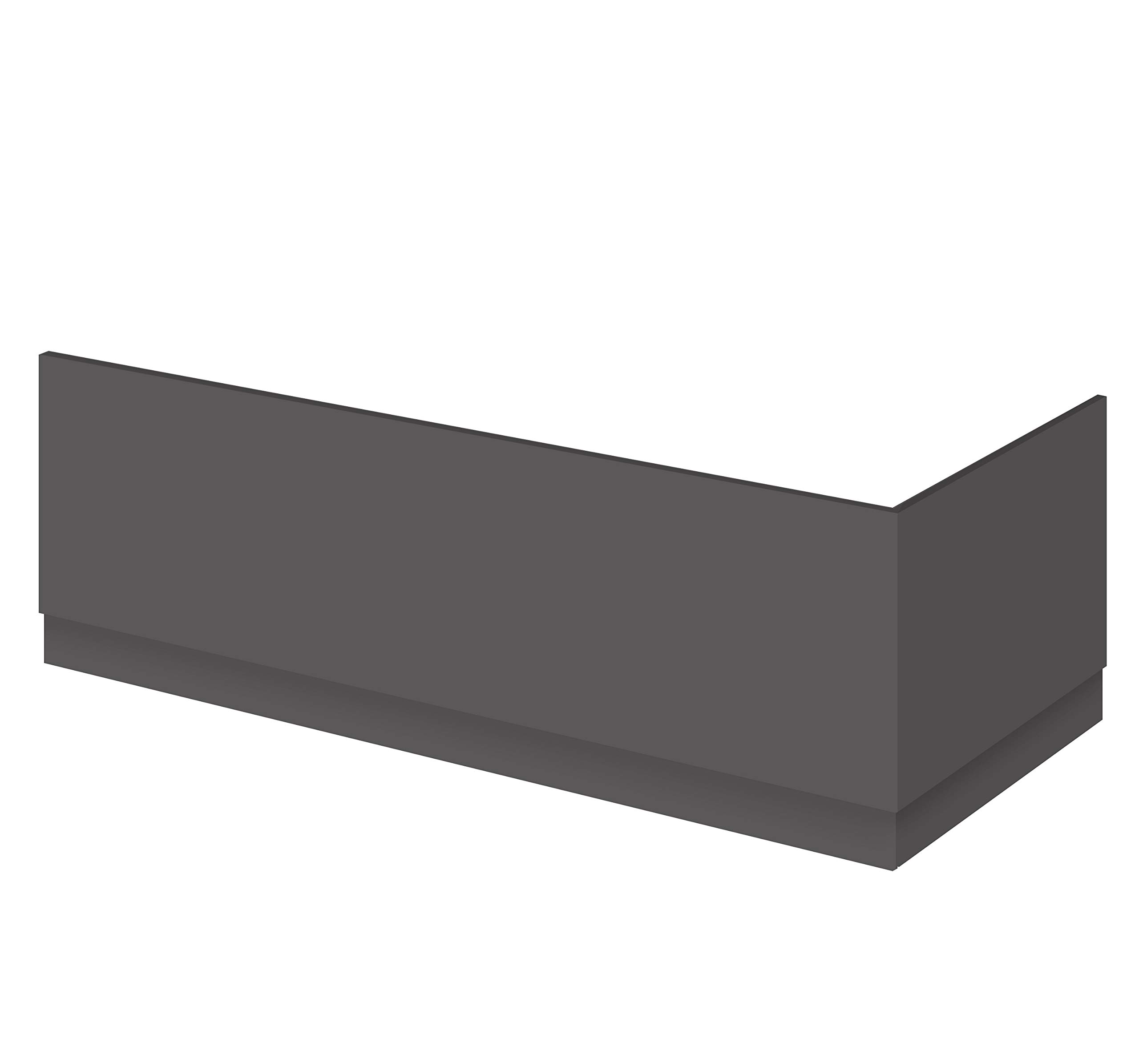 Nuie Gloss Grey End Bath Panel With Plinth | | Mfc | 700Mm