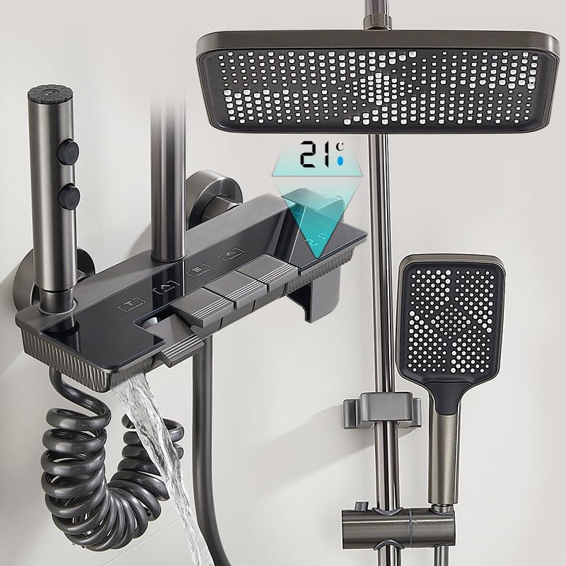 NextGen 4 function digital thermostate shower set,rainfalll shower set,waterfall shower set