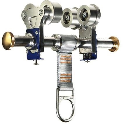 Guardian Fall Protection 00215 Beamer Trolley Anchor Durable, Steel Anchorage Connector with Free Moving Rollers
