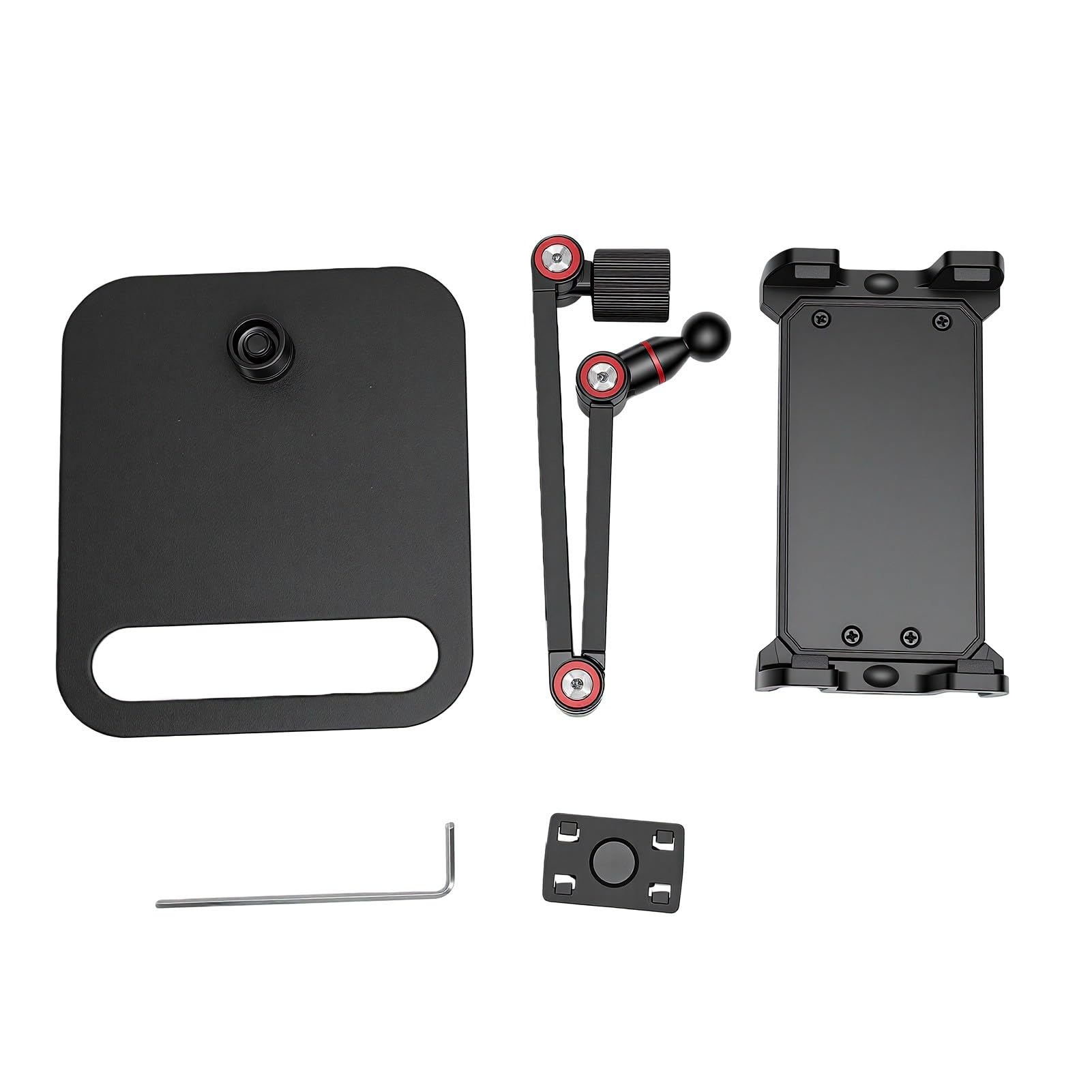 Annadue Supporto Regolabile per Monitor, Morsetto Rotazione 360 Gradi | Supporto da tavolo in lega di alluminio per monitor portatile, supporto per tablet con base antiscivolo