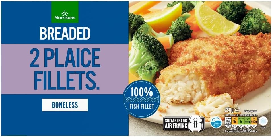 Morrisons Breaded Plaice Fillets 250g