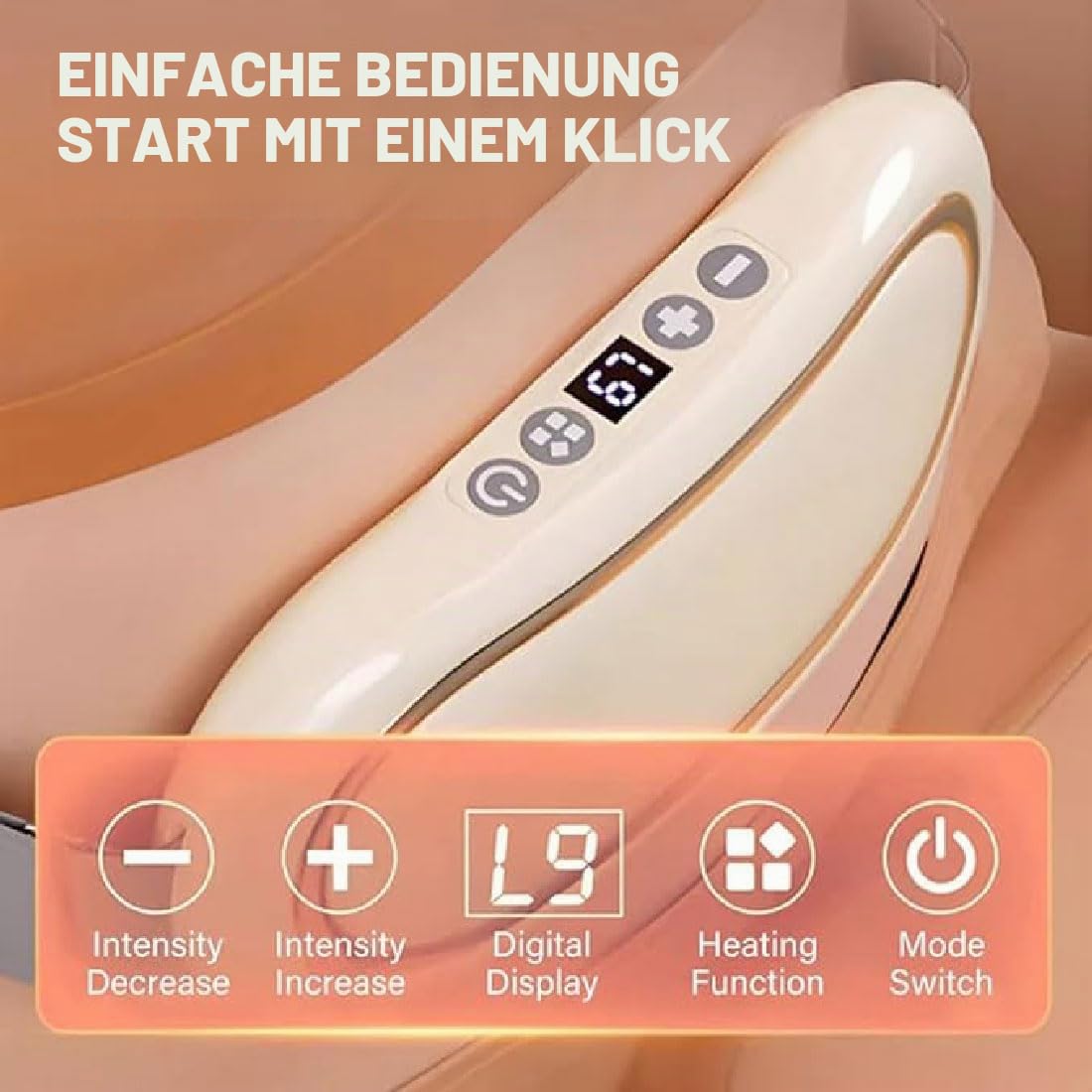Privater Physiotherapeut für den Bauchbereich, Elektrisch Kabellose Schlankheitsgürtel,Bauchmassagegerät,Tragbare Bauchmuskeltrainer,Bauchmuskel Gürtel Elektrisch mit 6 Modi & 9 Intensitäten
