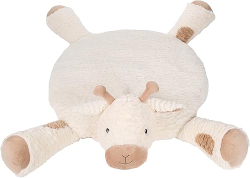 Bearington Lil' Lofty - Alfombrilla de 30 pulgadas para el tiempo boca abajo, manta de bebé de jirafa, almohada de jirafa para bebé