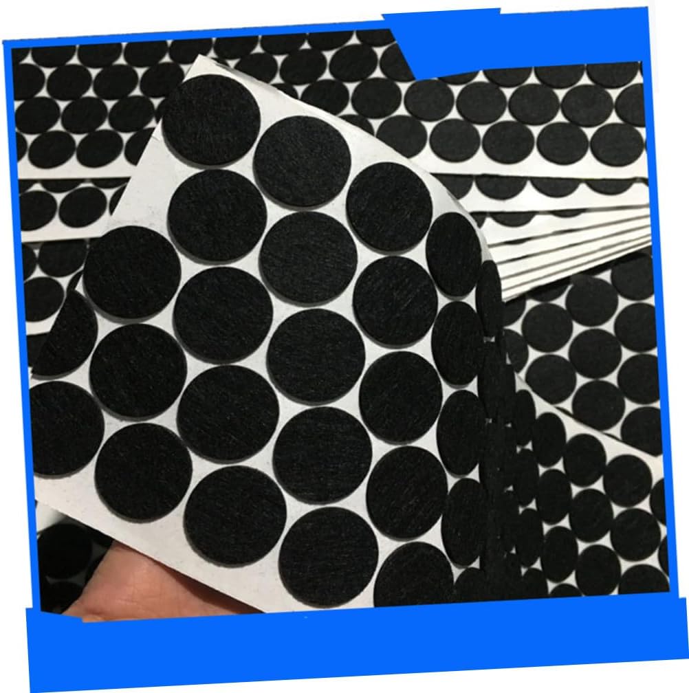 Gadpiparty 3sets Rocking Chair Floor Protectors Round Felt Pads 2cm for Hard Surfaces 200pcs*3