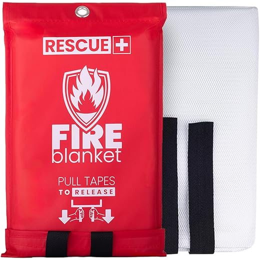 Rescue+ Emergency Fire Blanket 40 x 40 1 Pack