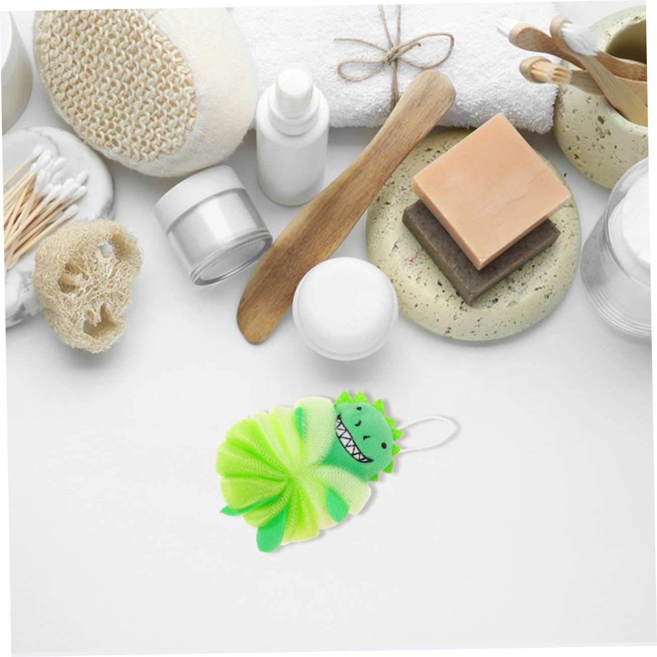 4 Bolas de Baño Exfoliantes para Niños, Esponjas Suaves de Pe para Ducha, Fácil Uso y Limpieza del Cuerpo Baño, Paquete de 4 Piezas