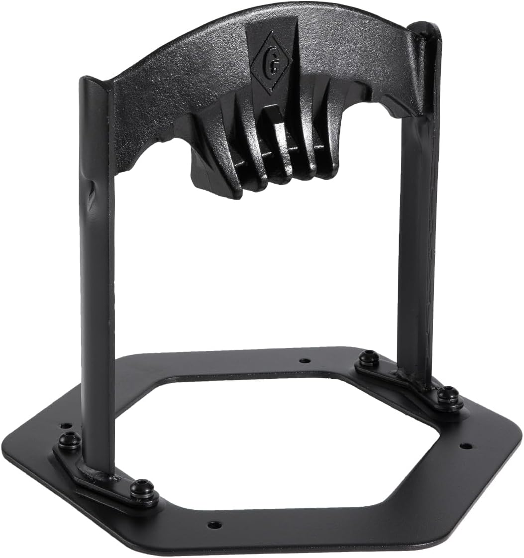 GREENER XL Firewood Kindling Splitter Stand with Cover - Cast Steel Manual Log Splitter Wedge