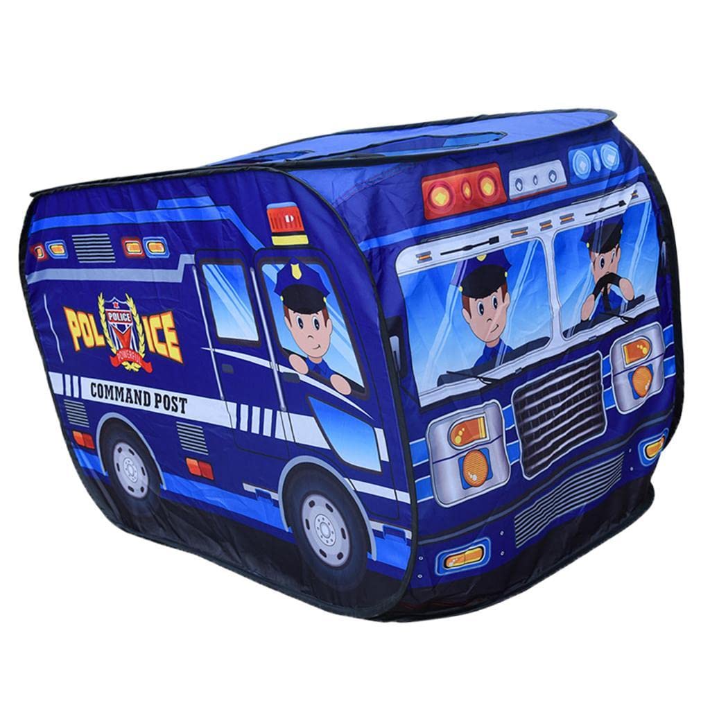 Tienda de Juegos Infantil Plegable para Interiores Y Exteriores, Jardín, Césped, Parque Infantil, Juguetes de Cumpleaños, Regalo, Coche de policía