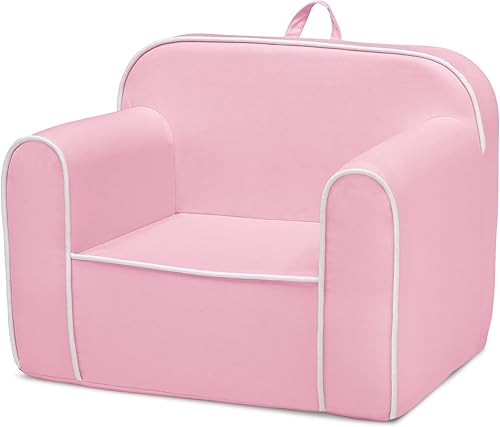 Miniatura 55 de Delta Children Cozee - Silla para niños de 18 meses en adelante, terciopelo de visón gris Terciopelo de visón gris,Azul,Gris