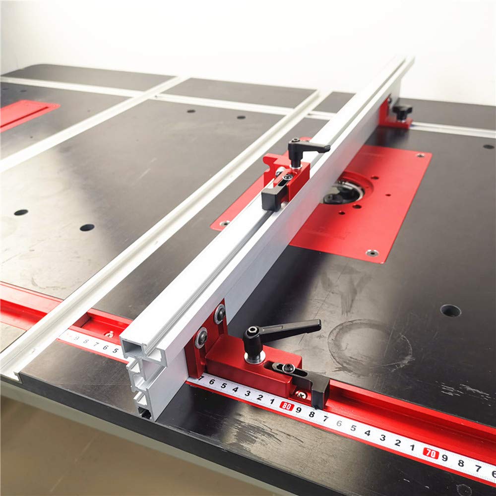 belupai 1000mm alliage d'aluminium rouge 45 type t-rail à bois t-slot rainure à onglet