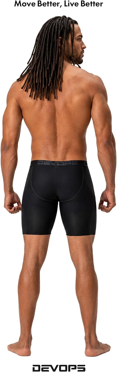 DEVOPS 3 Pack Men's Perfomance Cool Dry Mesh Underwear Boxer Trunk 6-inch or 9-inch Brief