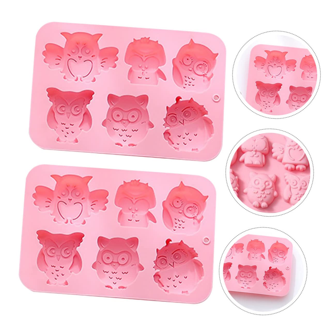 UPKOCH 6stücke Silikonform Für Katzenkopf-Kekse Backform Für Fondant Und Schokolade Backwerkzeug Für Kreative Kuchen Und Desserts Leicht Zu Reinigen Entformen