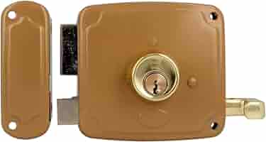 AMIG Türschloss Linksmontage - Elegant & Rostfrei In Gold