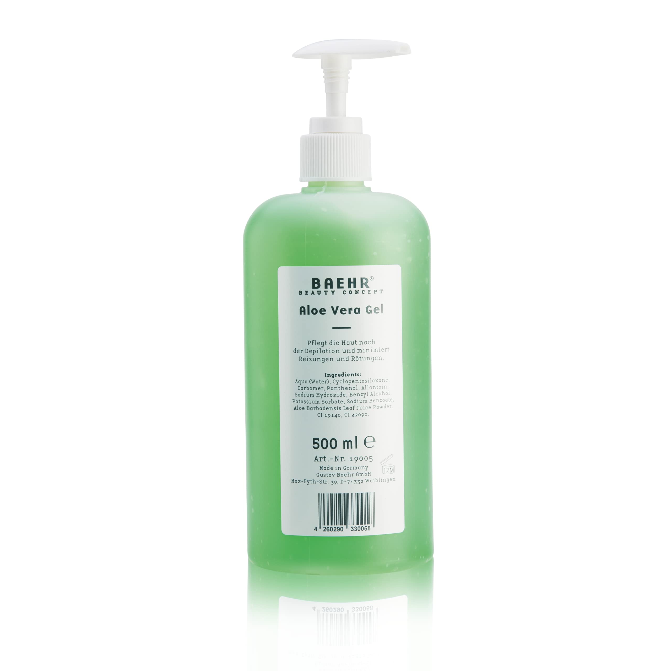 Baehr Beauty Concept Aloe Vera Gel Flasche inkl. Pumpe 500 ml