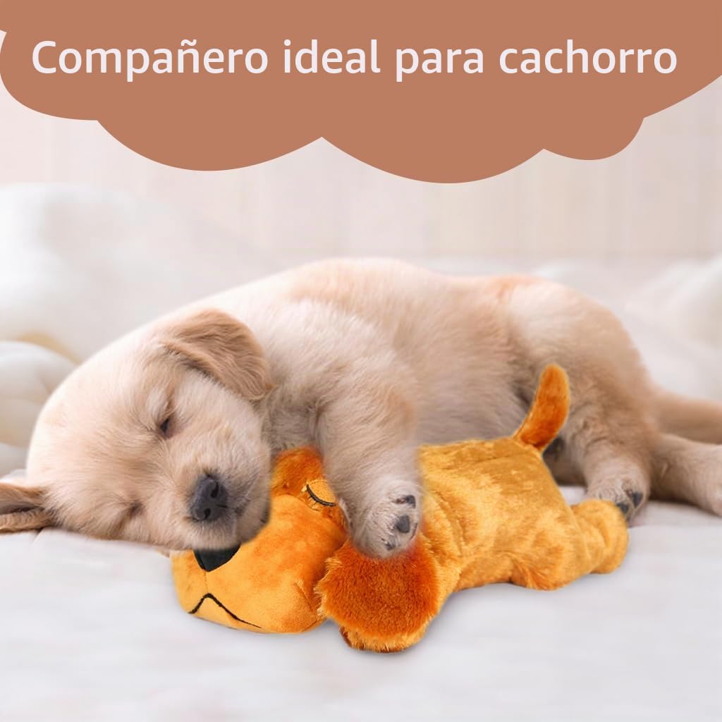 vocheer Juguete de Latido del corazón para Cachorros, Alivio de la ansiedad del Perro, Ayuda calmante para Cachorros, latidos del corazón, Animal de Peluche, Entrenamiento conductual, Ayuda para
