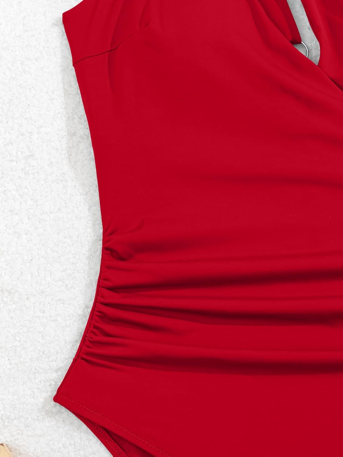 One Shoulder One Piece Swimsuit for Women Cutout Tummy Control Bathing Suit Swimwear - Image 6