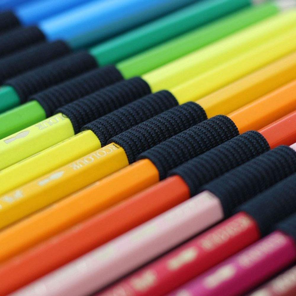 Amoyie oprolbare hoes voor 72 Kleurpotlood, canvas potlood