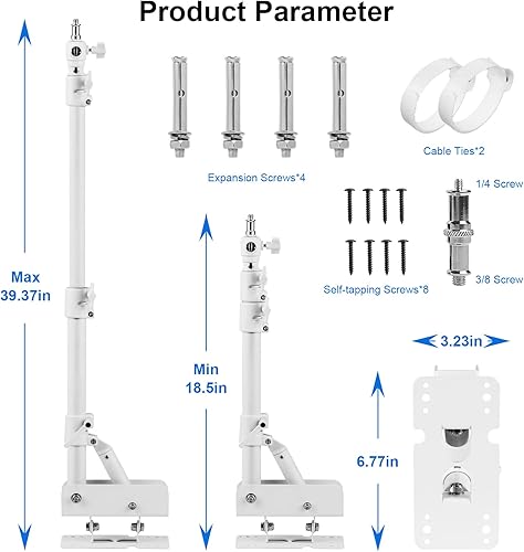 Miniatura 6 de Selens Anillo de luz de montaje en pared de 39.37 pulgadas con brazo giratorio de 180 para salones de belleza, peluquería, tatuaje, transmisión en
