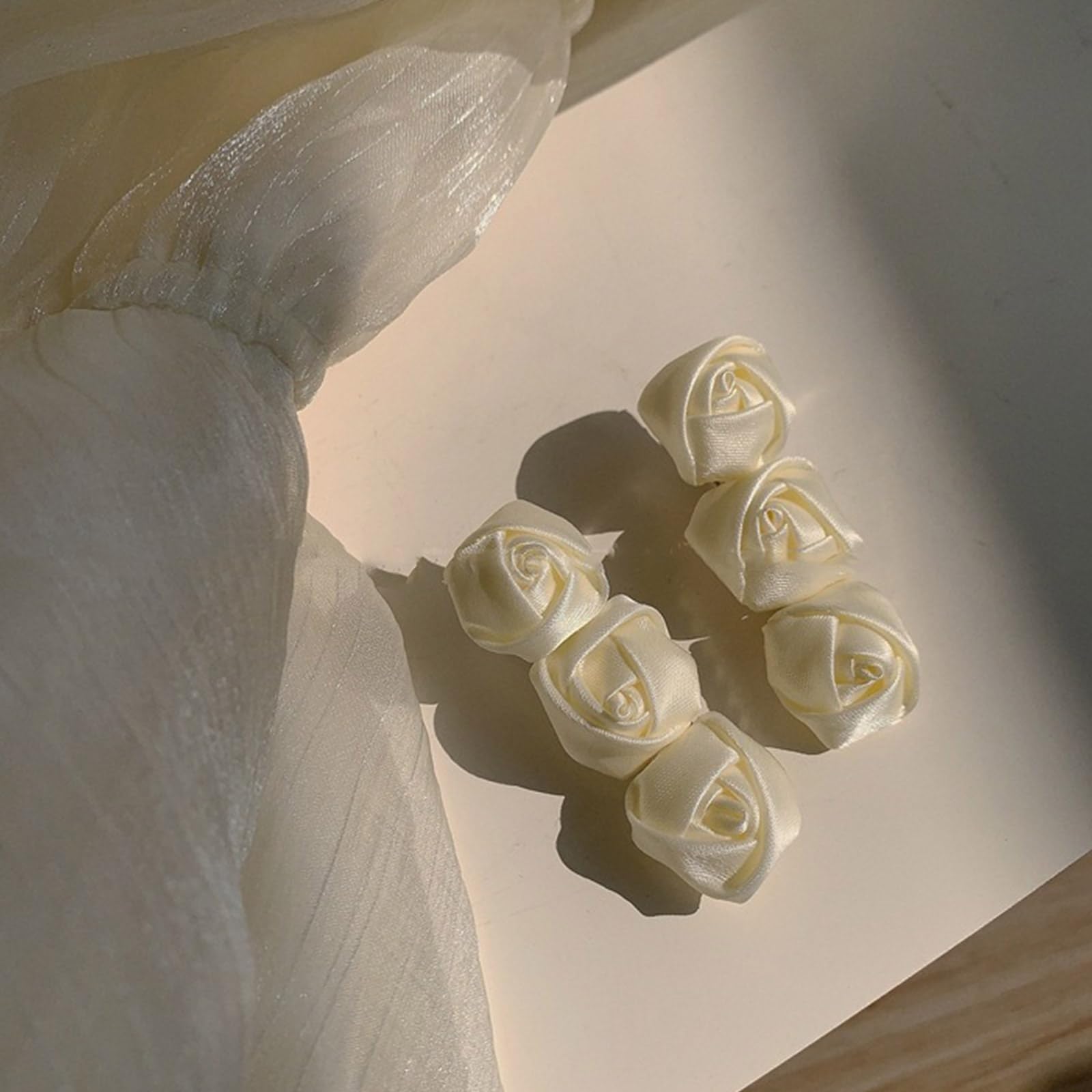 Fermaglio per capelli a forma di fiore bianco, spilla Boho rosa, per acconciature da sposa, gioielli per donne e ragazze