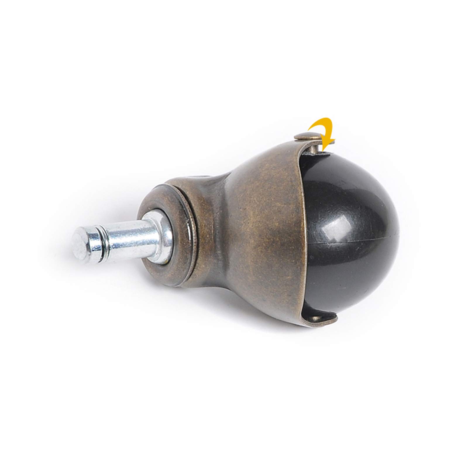 Kółka Kółka obrotowe kulkowe z gwintowanym trzpieniem 11x20 mm 2 cale 50 Opakowanie 4 szt(Brake)