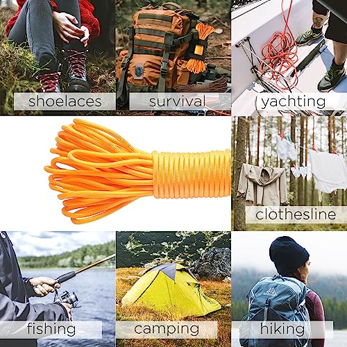 Image of TECEUM 5 /32 inch Paracord Rope 1000 - 1000ft / 200ft / 100ft / 50ft - Tactical Parachute Cord 4mm - 45+ Colors - Nylon String for Survival & Camping Gear - Stripe Cord for Survival - Utility Rope