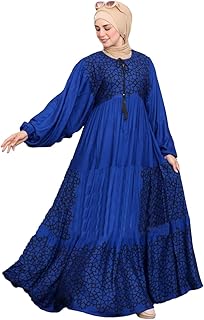 عباية نسائية من الامال شوب، مصنوعة من القطن، باللون الأسود، مقاس متوسط إلى كبير جداً، بتصميم تقليدي