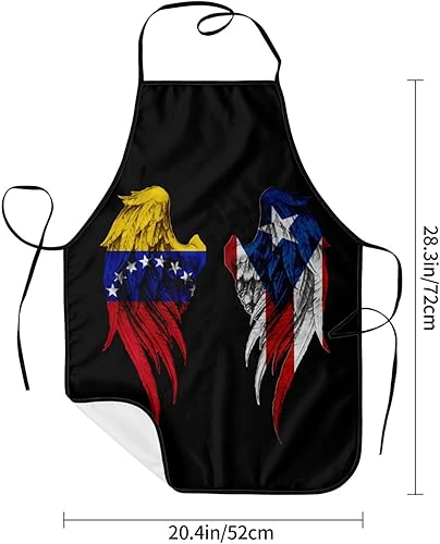 Miniatura 5 de Delantal para hombres y mujeres, ajustable, divertido, vintage, delantales para cocina, barbacoa y parrilla (sin bolsillos)