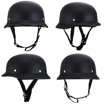 TT&CO. USA ジャーマンヘルメット　マットブラック Amazon.co.jp: TT&CO. バイク ヘルメット ハーフ USAジャーマン