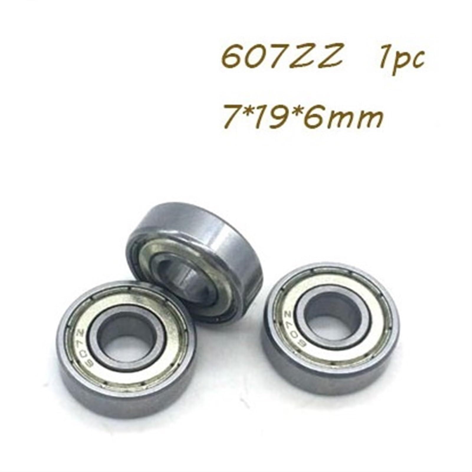 Rollenlager, Rillenkugellager 2PCS 607ZZ 607Z 607 7x19x6mm Miniaturlager