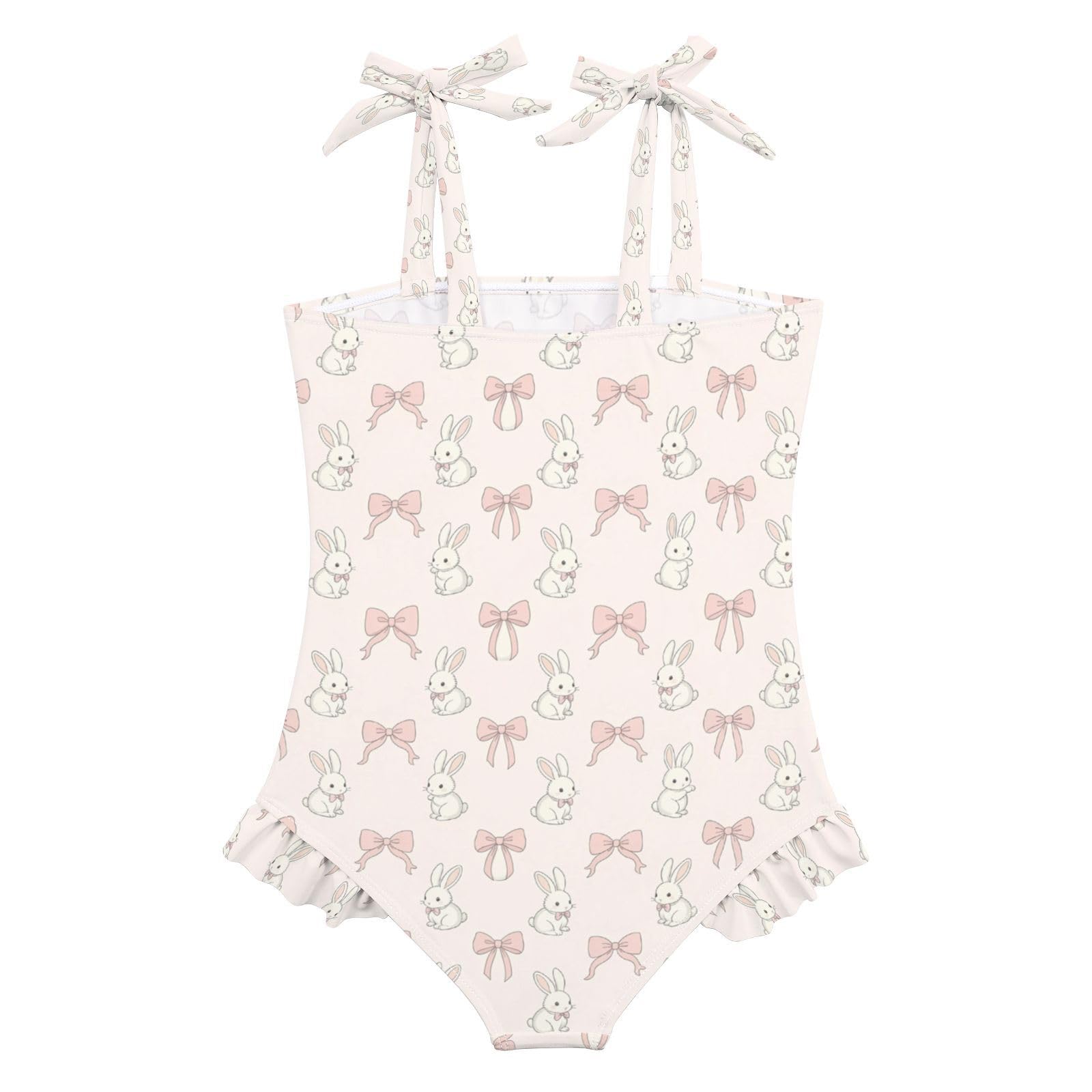 FRODOTGV Costume da bagno intero per ragazze, ad asciugatura rapida, costume da bagno sportivo estivo per bambine