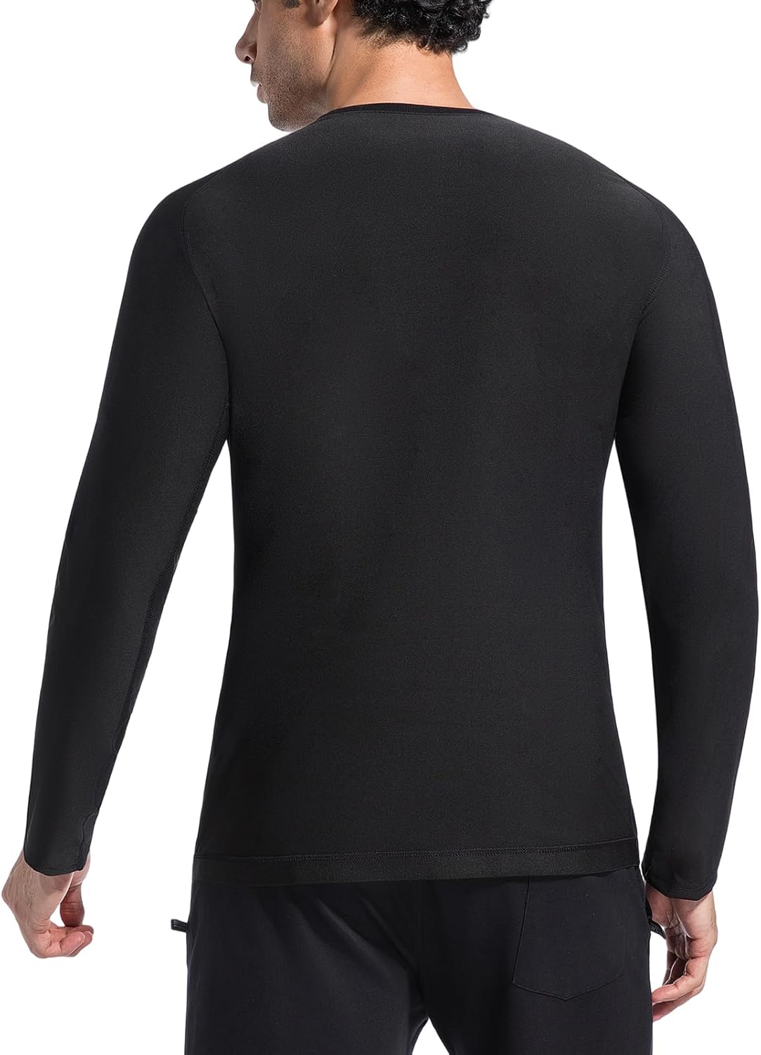 Sauna Sweat Suit for Men Weight Loss Heat Trapping Workout Waist Trainer Compression Long Sleeve Sweat Sauna Shirt - Image 3
