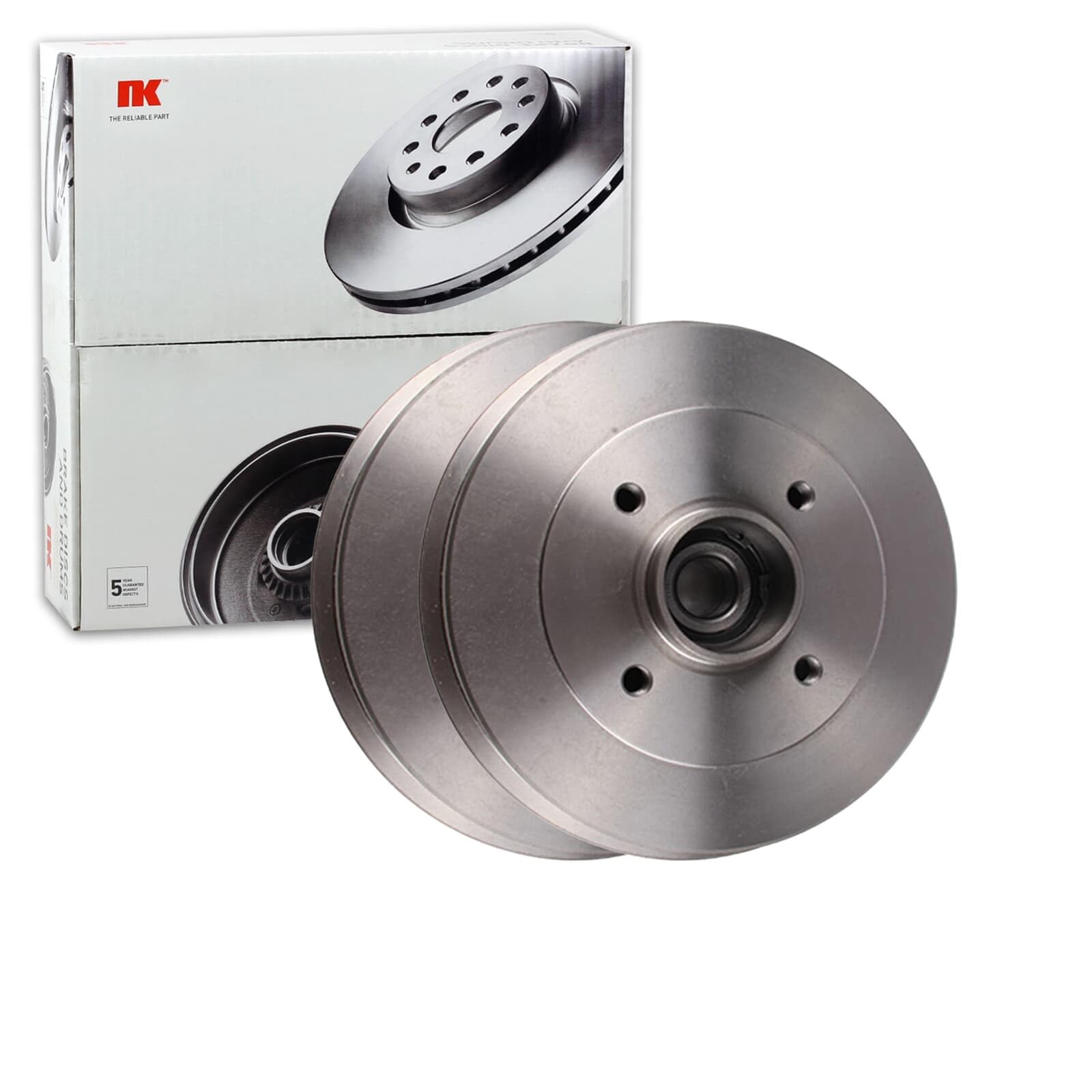 2x NK Ø 203mm Bremstrommeln Satz hinten | 2x 253936 Kompatibel mit Clio IV (bh_),clio IV Kasten/schrägheck (bh_)