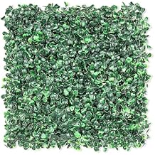 TOPNEW 12PCS اصطناعي Boxwood Topiary Hedge Plant UV Protection داخلي في الهواء الطلق الخصوصية سياج المنزل الديكور الفناء الخلفي حديقة الديكور الجدران الخضراء 20 & quot؛ X 20 & quot;