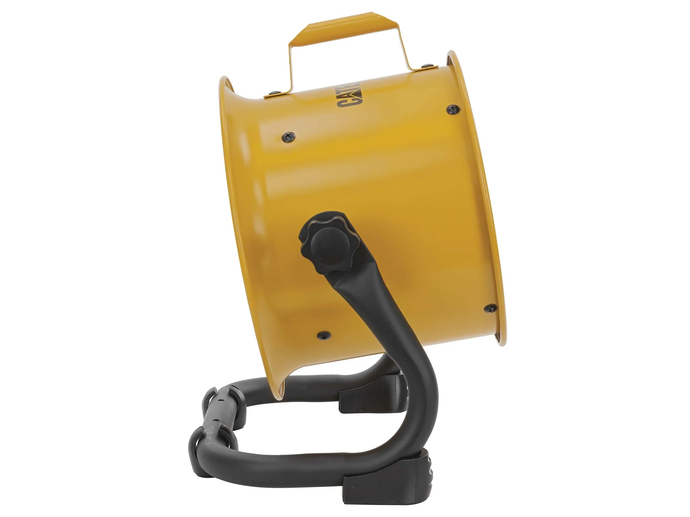 CAT Caterpillar HVD-9AC Ventilatore da Pavimento Industriale Ø23 cm 90W 4 Velocità Alta Velocità 27 m³/min Pale in Alluminio Orientabile Montaggio a Parete Compatto e Potente