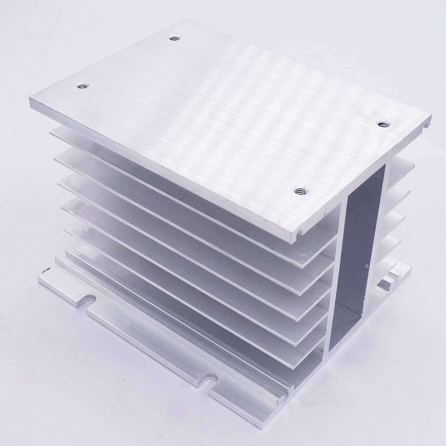 Twidec Relè a stato solido a 3 fasi 80DA SSR relè da CC a AC 40A 3-32VDC a 40-480V AC Relè + dissipatore di calore in alluminio + ventilatore elettrico MT3-80DA-SF