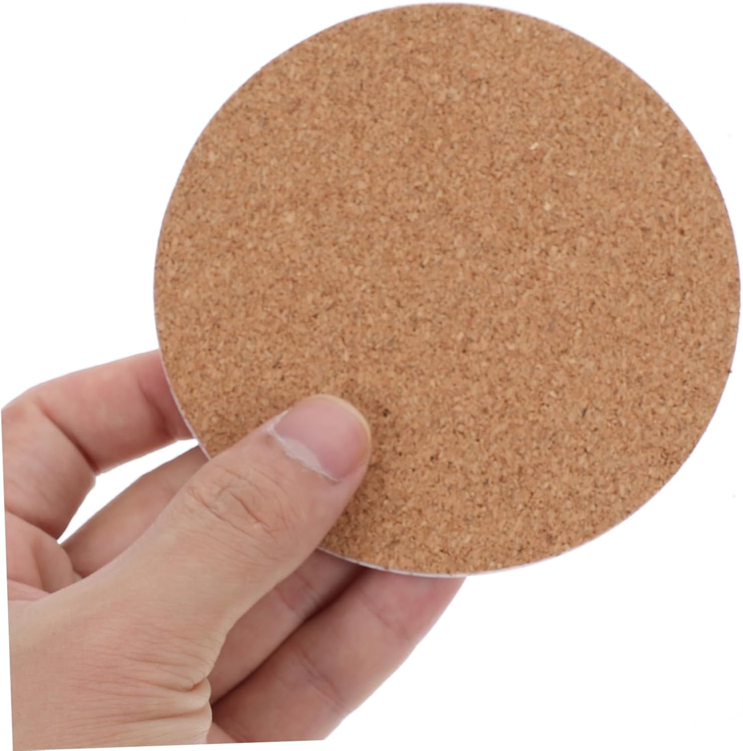 50pcs Round Self Adhesive Cork Sheets for DIY Crafts Coasters