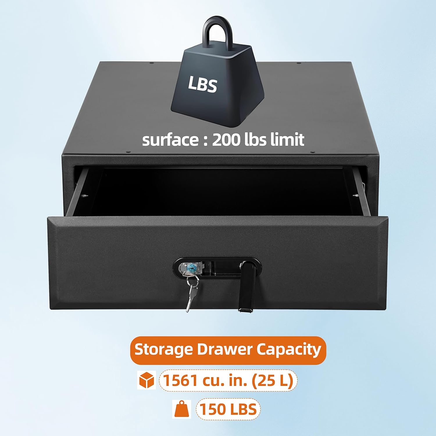 Hooke Road 1PCS Modular Additional Drawer, Only Work with Specified Dual Cargo Drawer System, for 2007-2026 Jeep Wrangler JK JL 4-Door & 2021-2026 Ford Bronco 4-Door