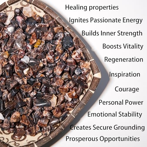 Image of Garnet Crystal Chips Bulk 1lb, 500+ Pieces, 8-15mm Natural Gemstones