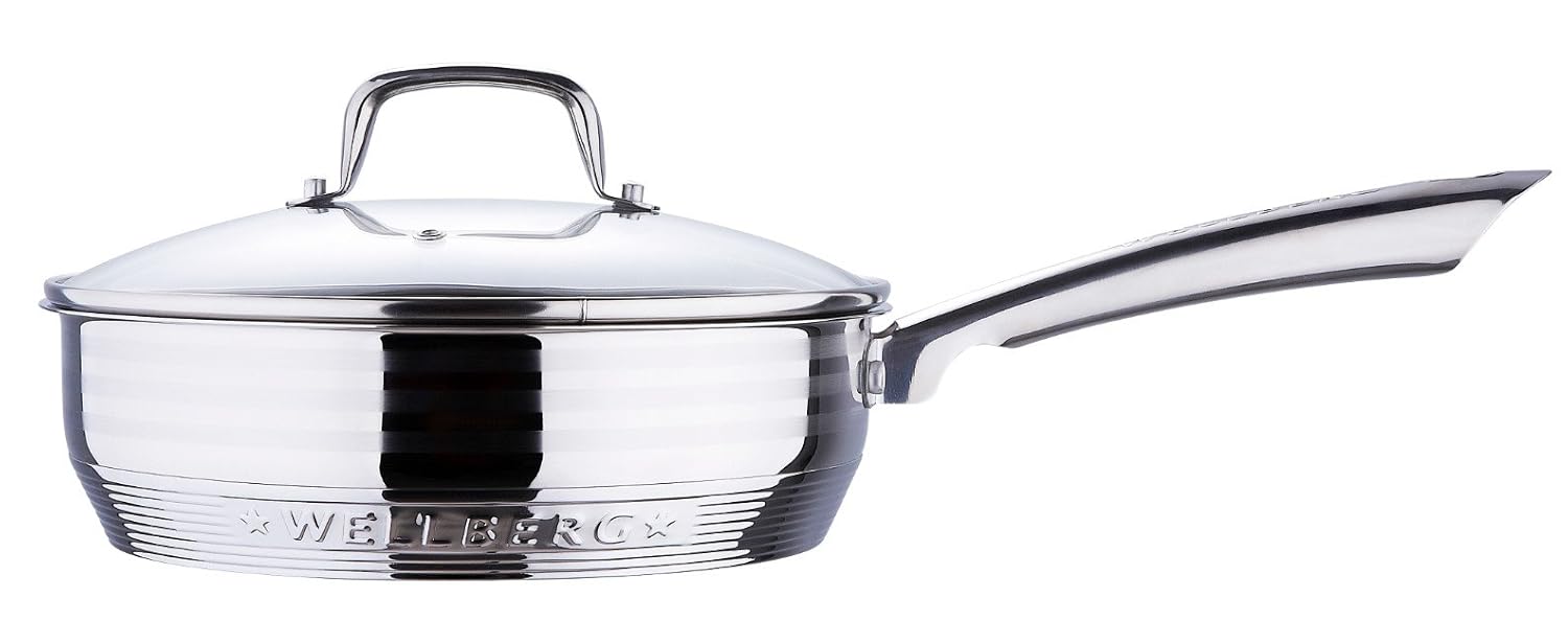 Buy Wellberg Turbo Cook Fry Pan with Lid, 1Piece, 3.3 Litres Online at