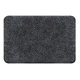 Spirella 10.16818 WC-Vorleger ohne Ausschnitt Brizzolo 55 x 65 cm, schwarz