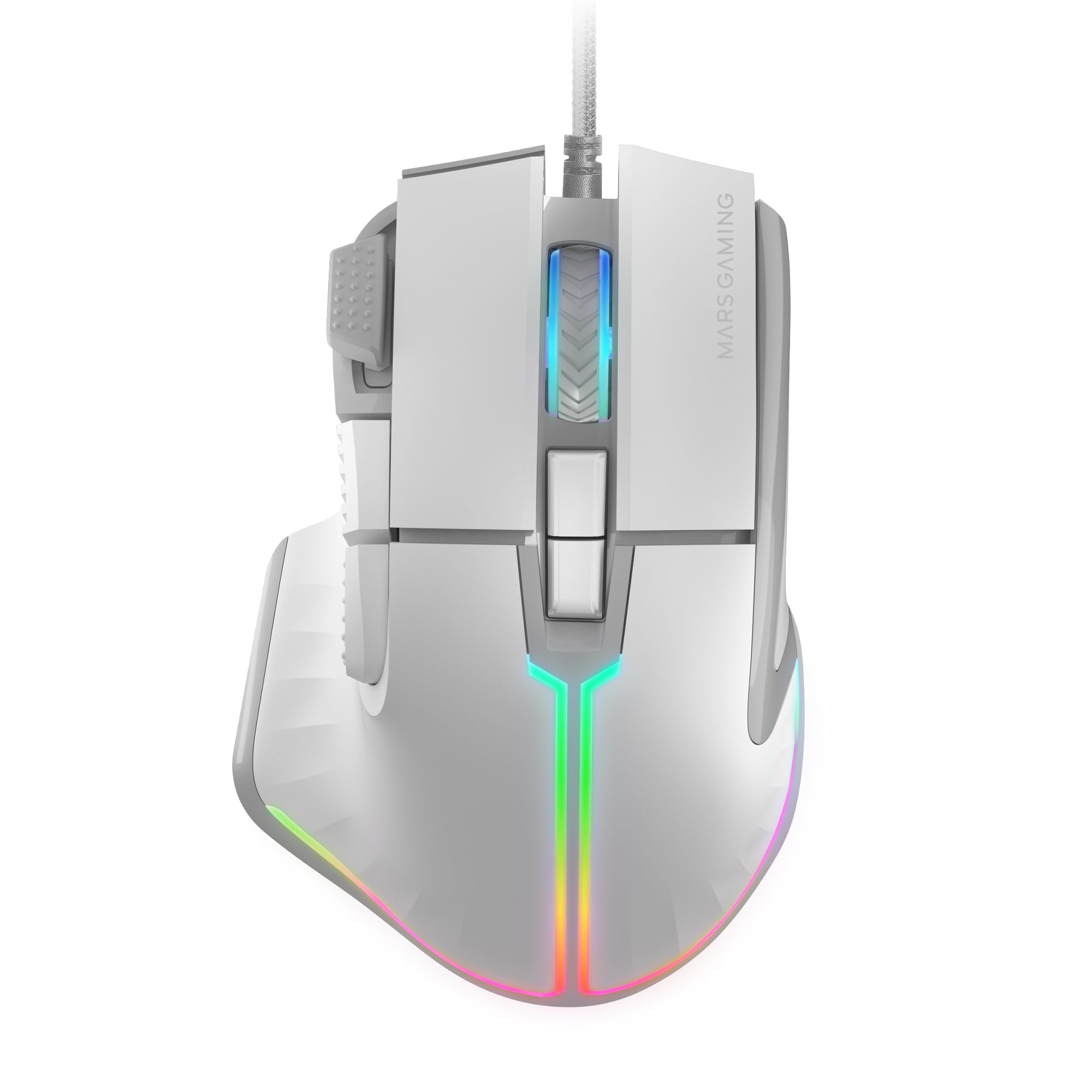 Mars Gaming MM024, Ratón Gaming RGB, Sensor Óptico 4000 dpi, Switches Mecánicos Huano, Iluminación RGB Flow, Ajuste On-The-Fly 1200/2400 / 3200/4000 dpi, Compatibilidad Multiplataforma, Negro — view 21