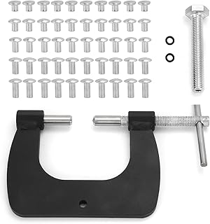 Semi Tubular Rivets Tool, 1/8" Vent Window Restoration Tool Kit for Tonka Pinball Vent Colema n Repair, 50 Piece Set (Standard)