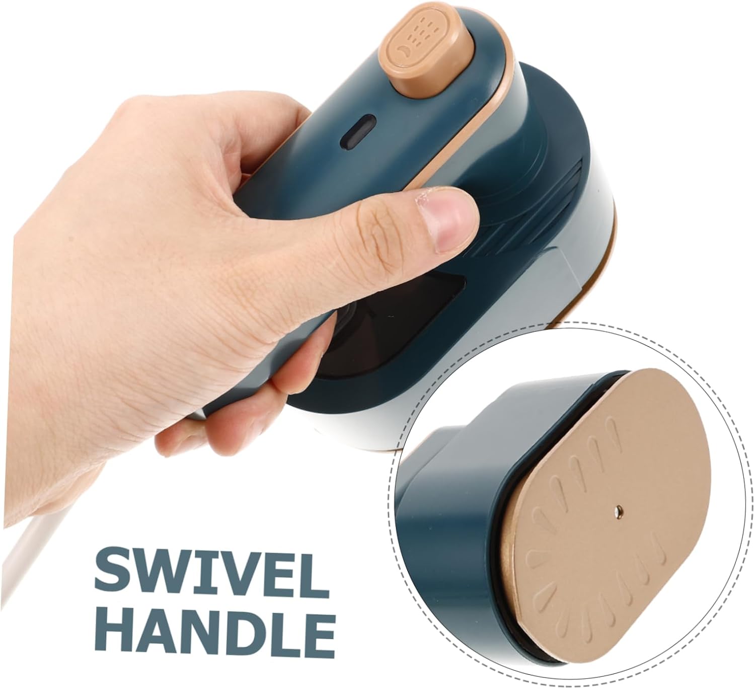 CHILDWEET Portable Handheld Steamer Iron Rotating Handle Wet Use Lightweight Travel Garment Steamer for Home and Business Trips