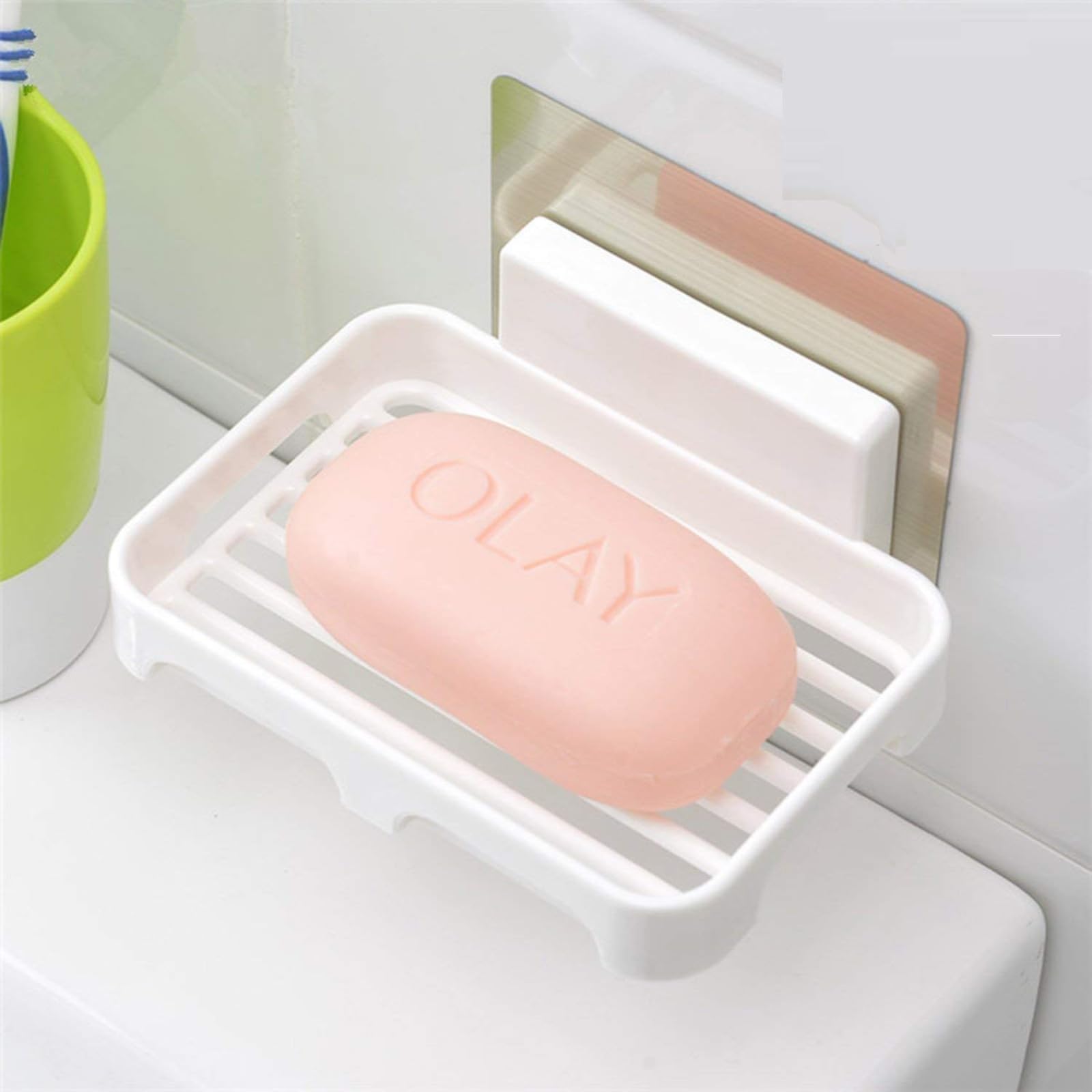 Adl Passion Plastic Wall Mounted Self-Adhesive Waterproof Soap Holder/Soap Stand for Bathroom/Soap Holder for Wall, soap case for Kitchen, Bathroom Accessories (White) (B09GMD2SRJ) Amazon Price History, Amazon Price Tracker