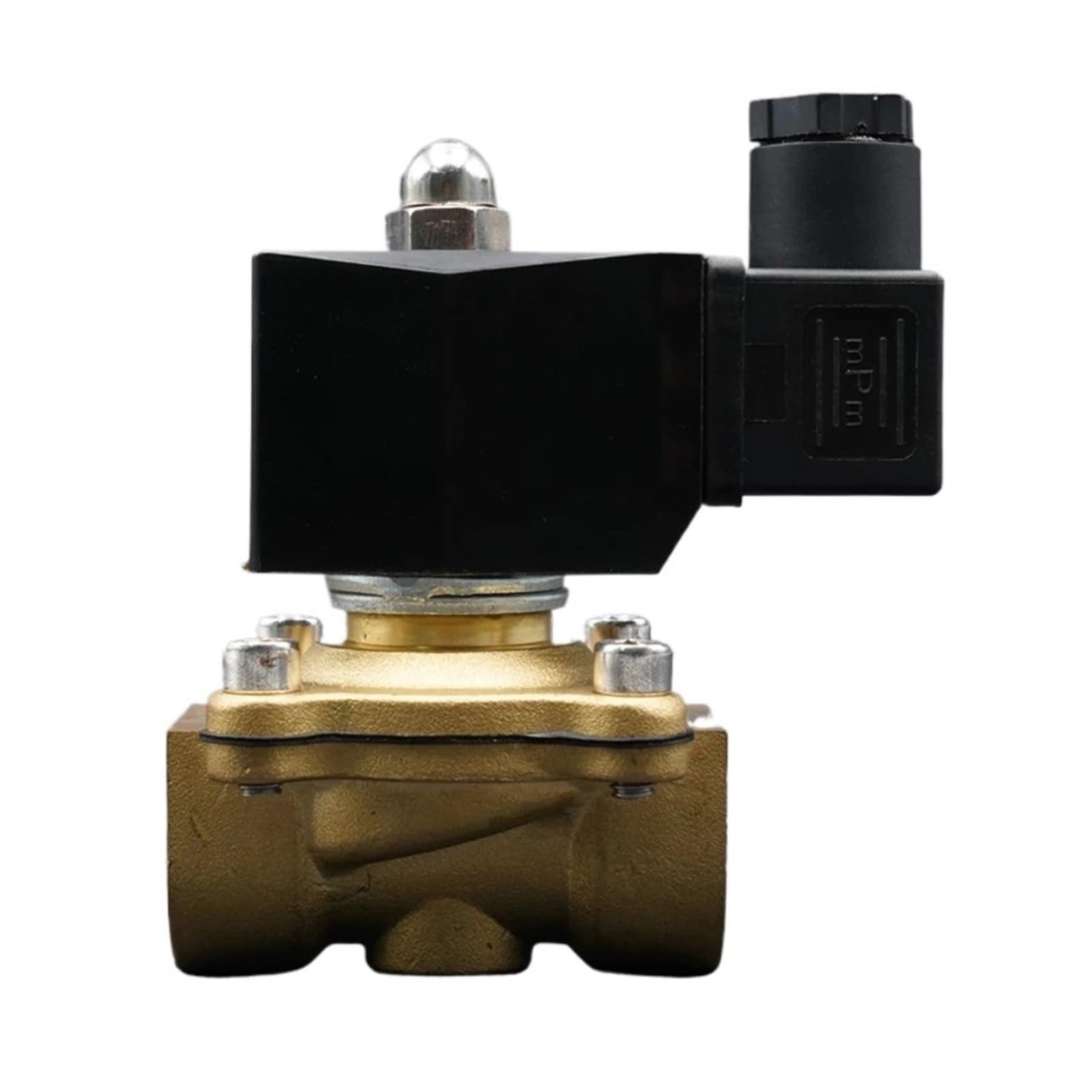 Zawór elektromagnetyczny zawór wodny normalnie zamykany mosiężne zawory 220 V 12 V 24 V zawór membranowy gazu powietrznego 1/10.2 cm 3/20.3 cm 1/5.1 cm 3/10.2 cm 2.5 cm 5.1 cm (1-1/10.2 cm, DC12V)