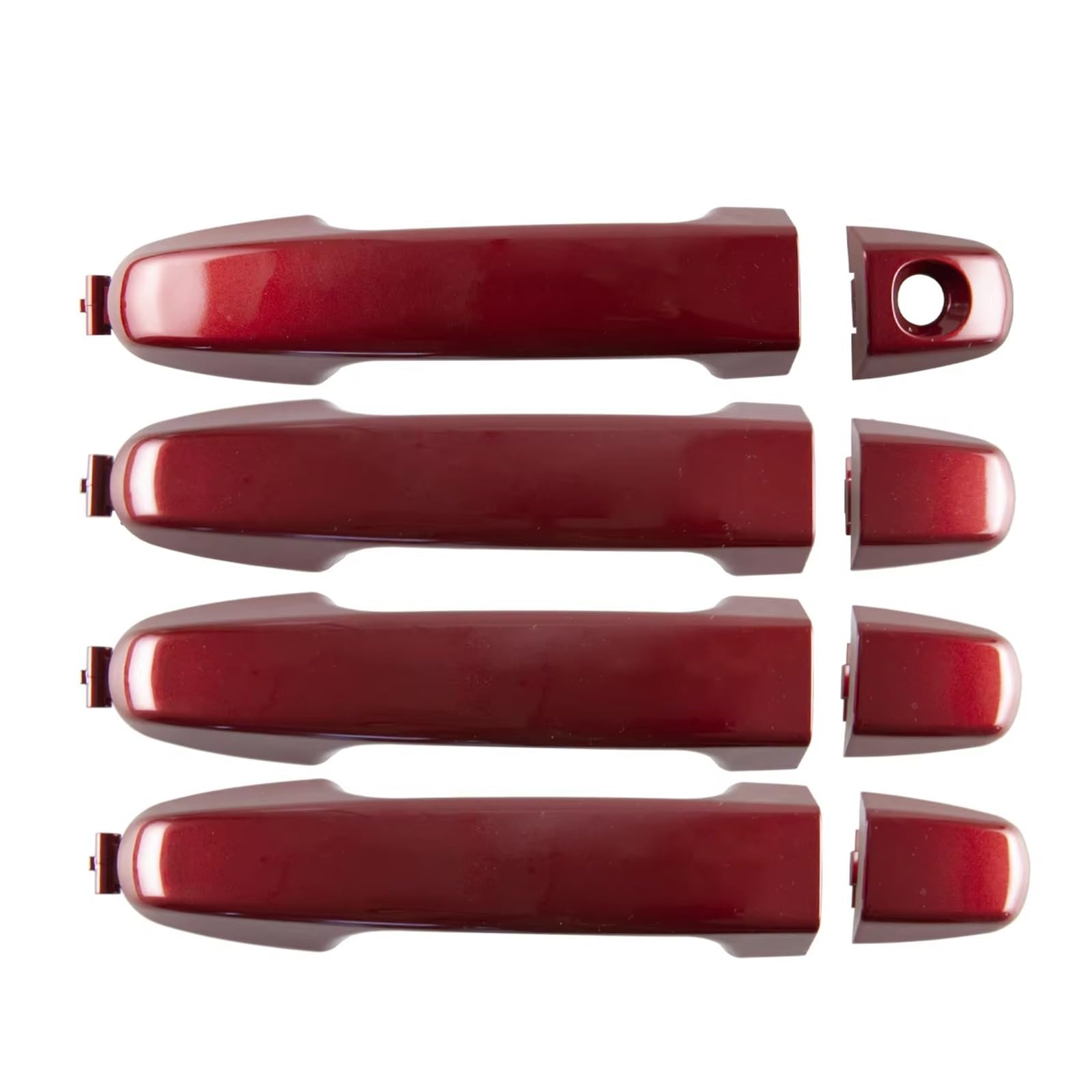 Trxjjvm for Toyota for Camry 2012 2013 2014 2015 2016 2017 4Pc Exterior Outside Door Handle Red Car Outer Accessories car Exterior Door Handle