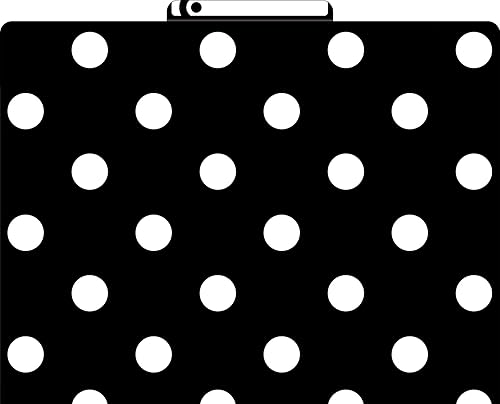 Miniatura 2 de Barker Creek Kit de oficina organizado, puntos blancos y negros, con 12 carpetas de archivos de diseño a juego, 50 hojas de papel de computadora