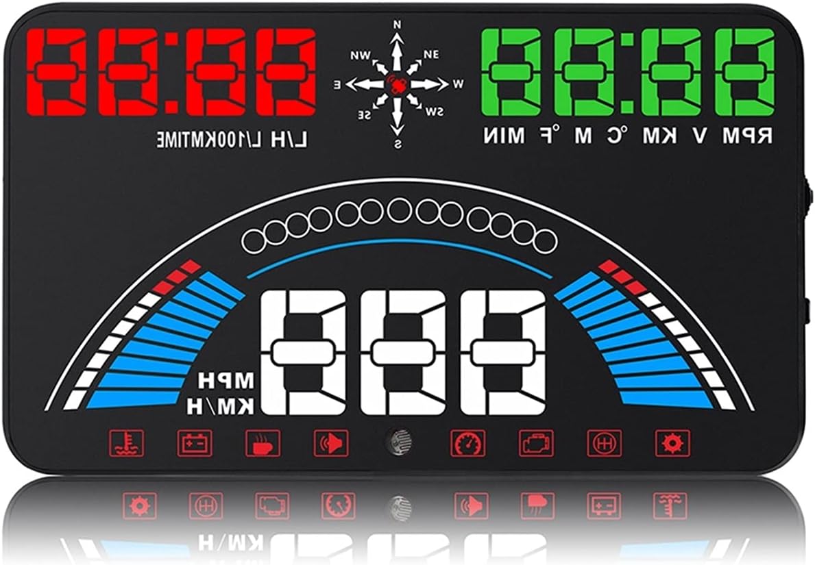 S7 HUD Head Up Display Car OBD2 GPS Temperatura Speedometer For Auto Accesso Electronics Data Diagnostic Tool