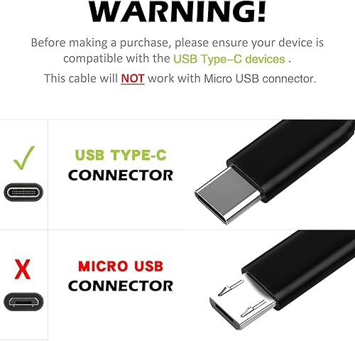 Miniatura 5 de Cable de carga USB C de 3 pies, 6 pies, 10 pies, cable para Samsung Galaxy A14 A13 A53 5G S22 S21 S20 Plus Ultra FE A71 A21 A51A32 A03S A50 A20 A11